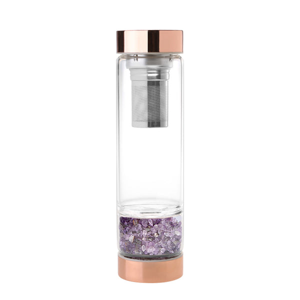 Energy and Healing Crystal Water Bottle Amethyst